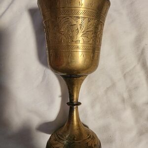 Vintage witches Brass Goblet